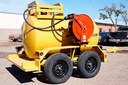 LS-LEE>> D.O.T. 500 Diesel Fuel Trailer. 50ft. Reel. Digital Meter. Yellow.