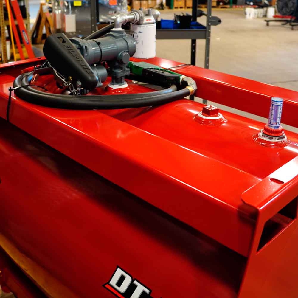 LS-LEE-DT-200-Diesel-Fuel-Tank-Red-13GPM-Pump-Hose-Swivel-Auto-Nozzle-3510