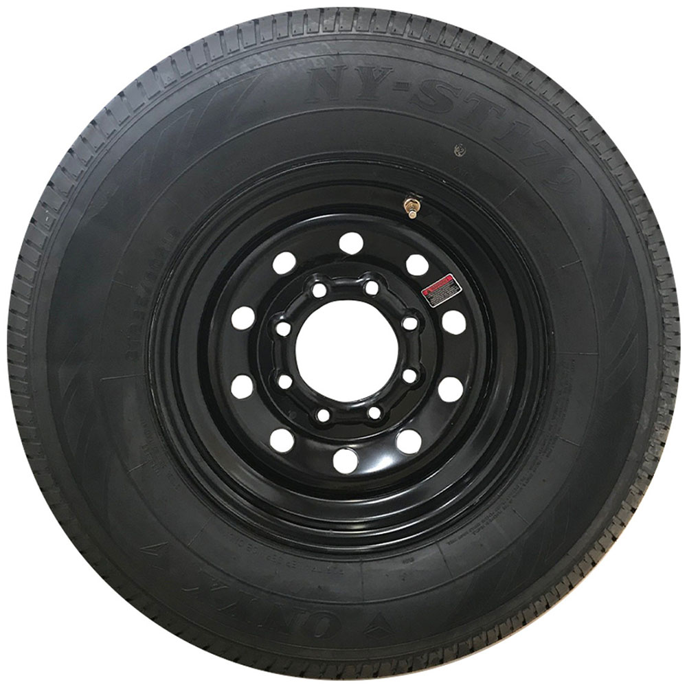 Tire and Wheel LT235-80R16 8-Hole Black Mod