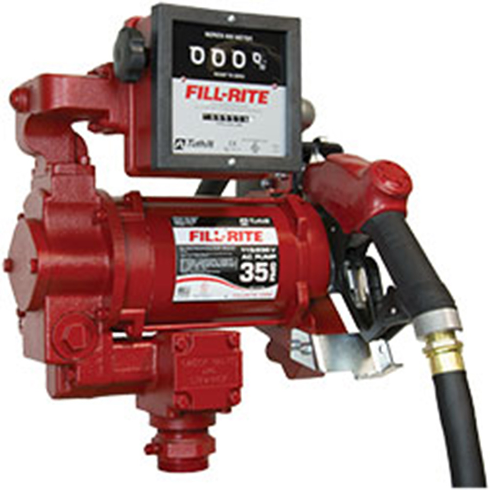 Fill-Rite 115/230V AC 35 GPM Fuel Transfer Pump with Meter & Nozzle (FR311VB)