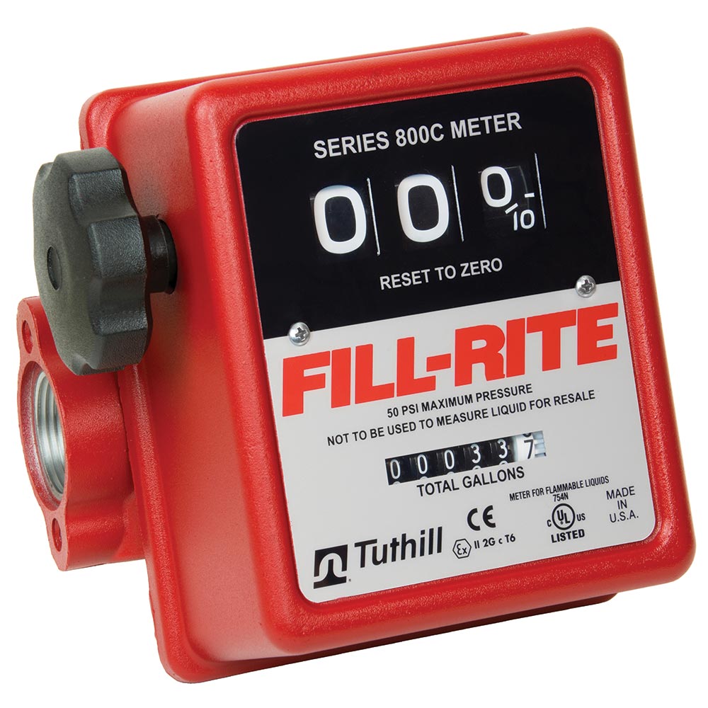 Fill-Rite 3-Wheel Mechanical Flow Meter 1in.