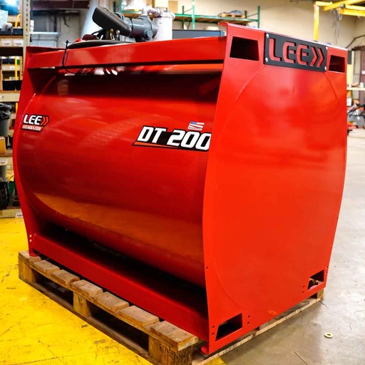 [LS-100017] LS-LEE>> DT 200 Diesel Fuel Tank. Red. 13GPM Pump. Hose Swivel. Auto Nozzle.